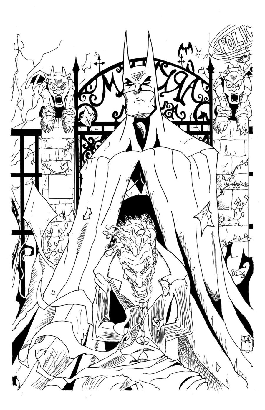 900x1391 Batman Arkham Asylum By Darkstampede