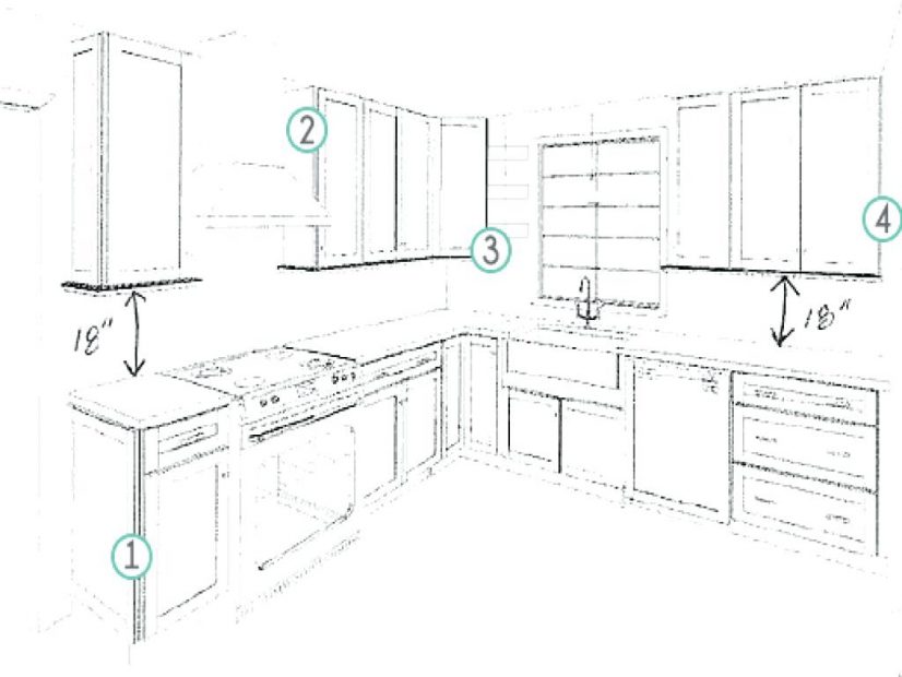 826x620 78 Creative High Resolution Kitchen Cabinets Layout Cabinet