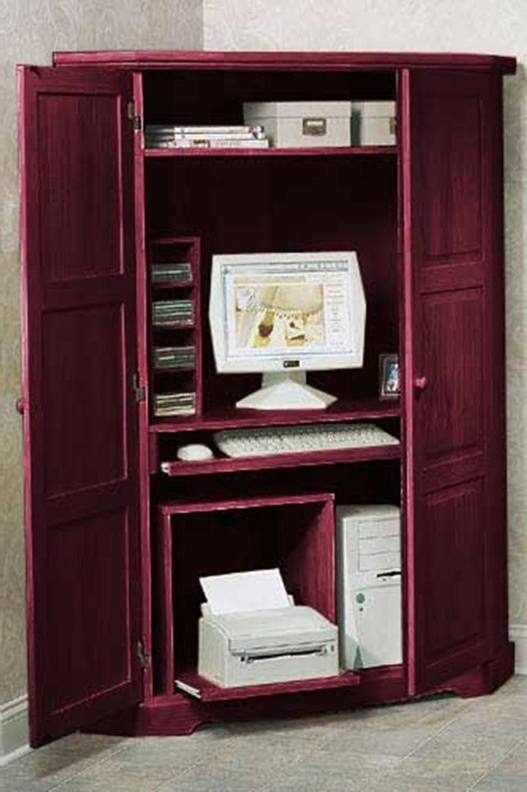 768x1153 Unique Corner Computer Desk Armoire Image