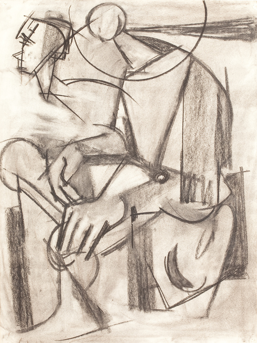 900x1200 Drawing Untitled (Drawing Produced In Hans Hofmann's Class