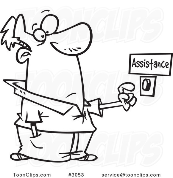 581x600 Cartoon Blackd White Line Drawing Of A Guy Pushing