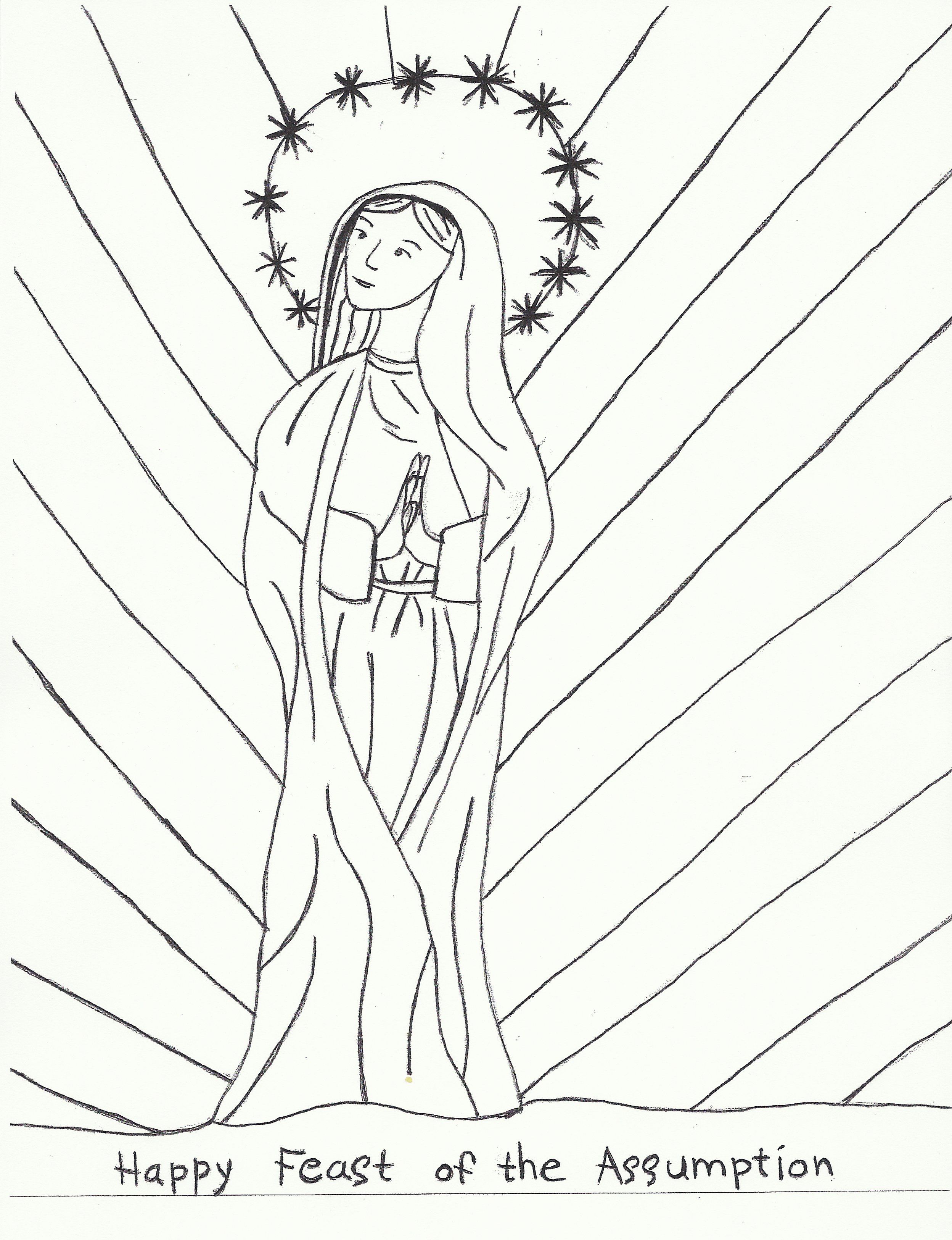 2496x3248 Happy Feast Of The Assumption! Cf Catholic Kids