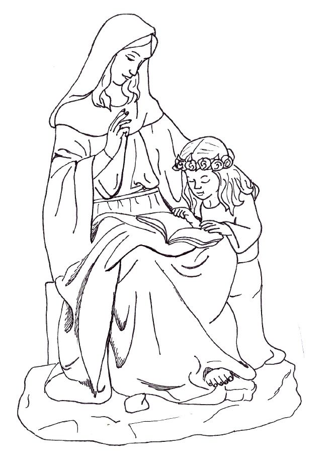 668x922 Mary Coloring Pages Assumption Of Page Catholic Poppins Printables