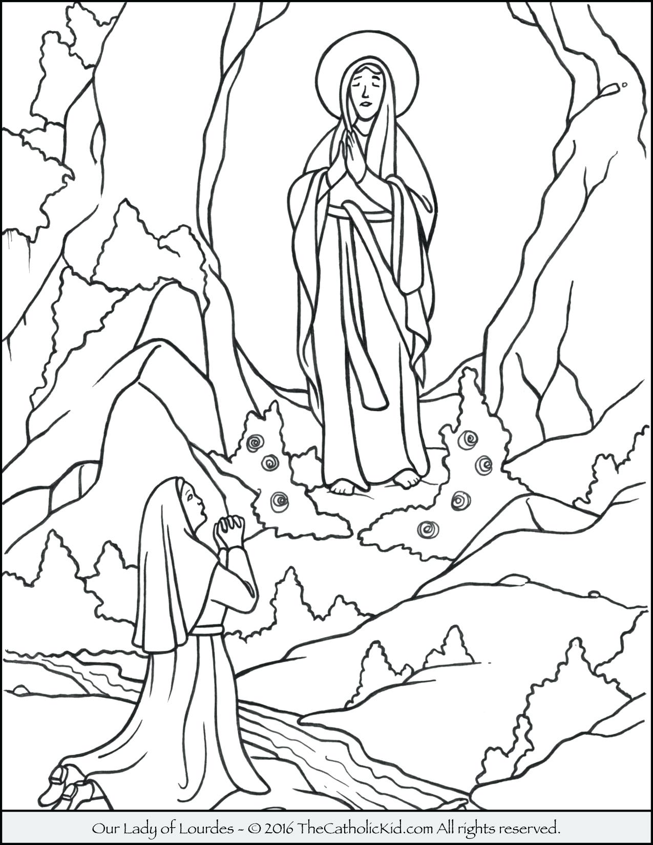 1275x1650 Use Our Assumption Of The Blessed Virgin Coloring Pages From Our