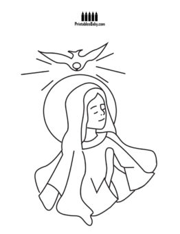262x340 Assumption Of Mary Coloring Pages Archives