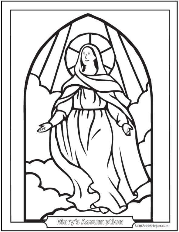 590x762 Catholic Saint Coloring Pages Mary, Religious