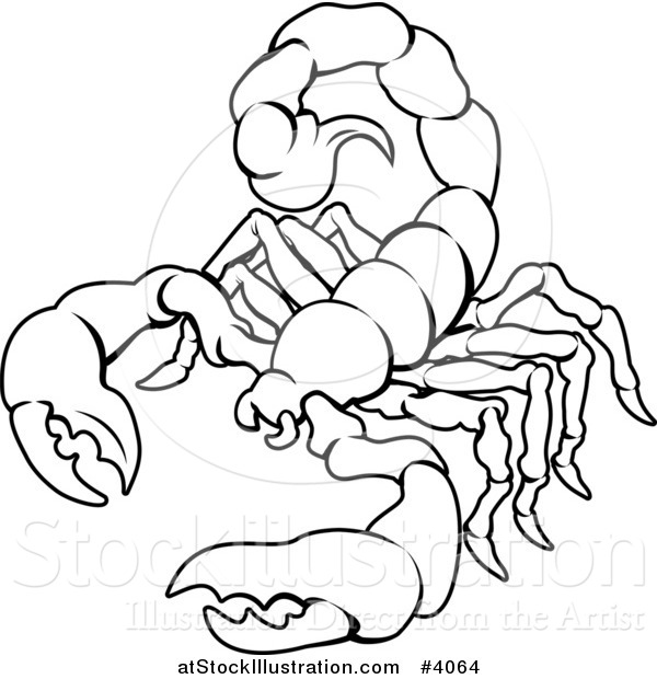 600x620 Vector Illustration A Black And White Line Drawing