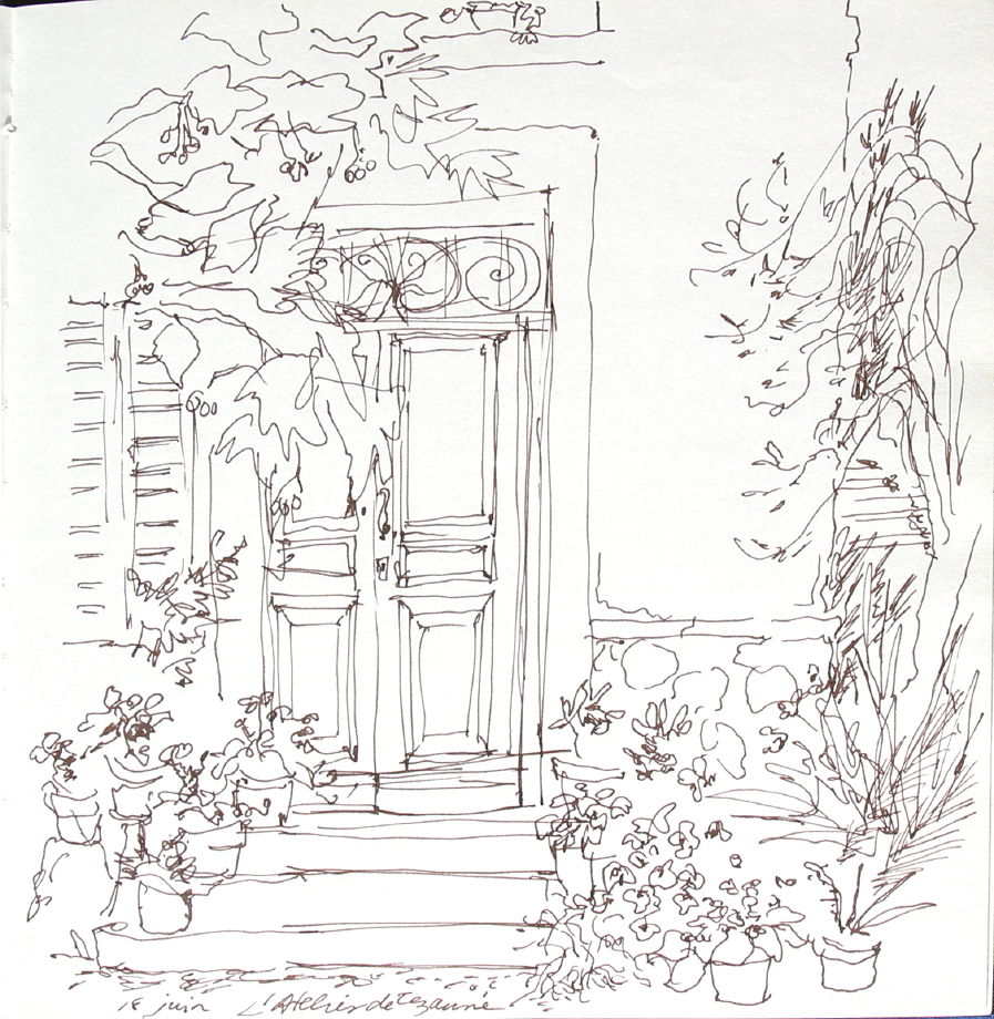 897x920 L'Atelier De Cezanne, Illustration 2 In The Book Sketchbook (Paris