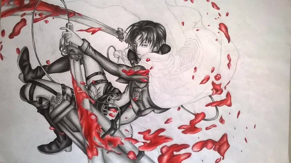 960x539 Attack On Titan Levi Rivaille Drawing In Progress By