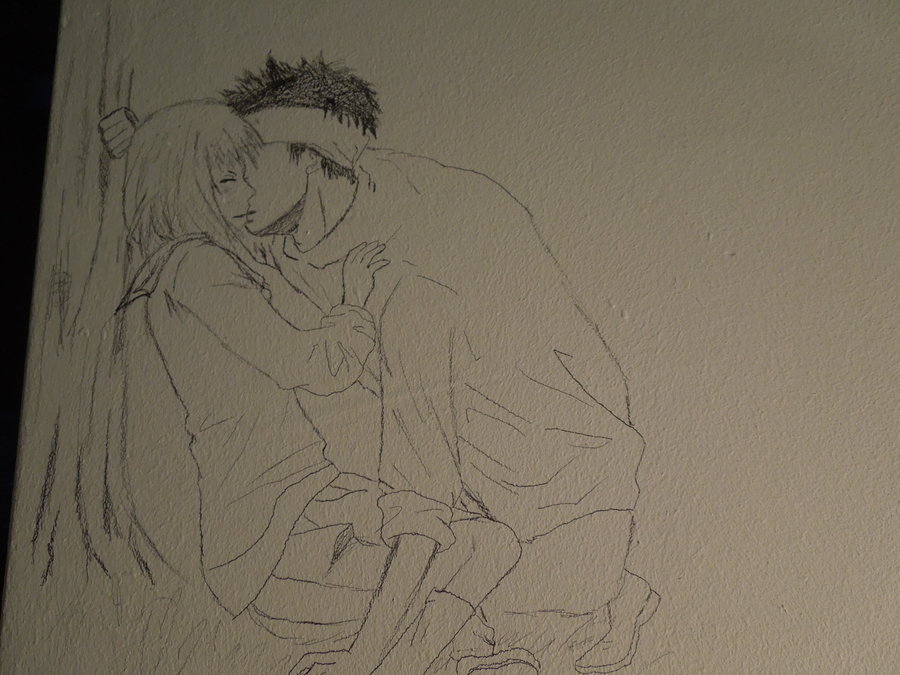 900x675 Wall Drawing Love Attack By Animegirlfever