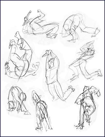 409x530 Bear Attack Gesture Drawings By Cakensmoosher