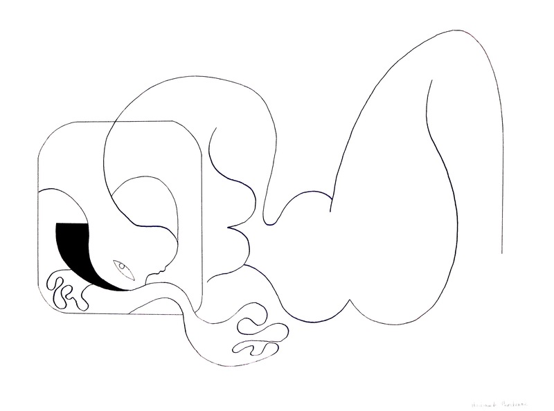 800x594 Special Attitude By Hildegarde Handsaeme, Drawing Paper, Abstract