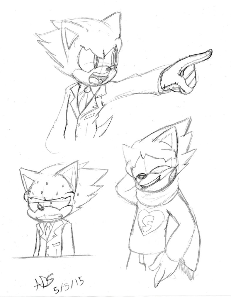 788x1014 Sonic Wright Ace Attorney (Sketch) By Adshedgehog