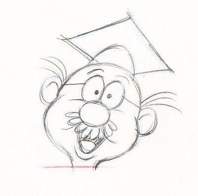 400x395 Jay Ward Professor Goody Animation Cel Drawing Aunt Jemima