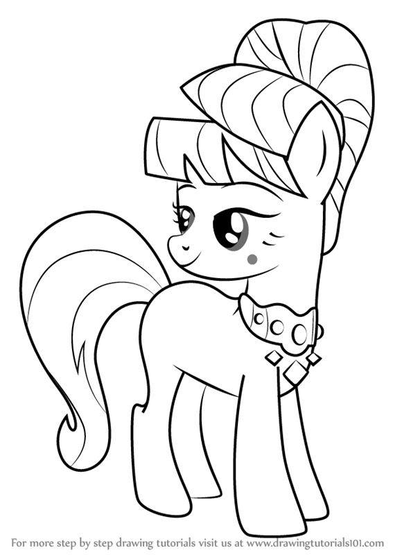 567x800 Learn How To Draw Aunt Orange From My Little Pony
