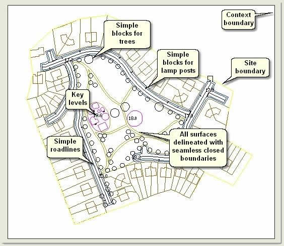 564x490 Quickscape Tutorial Stage 1 Autocad Drawing Cadtutor
