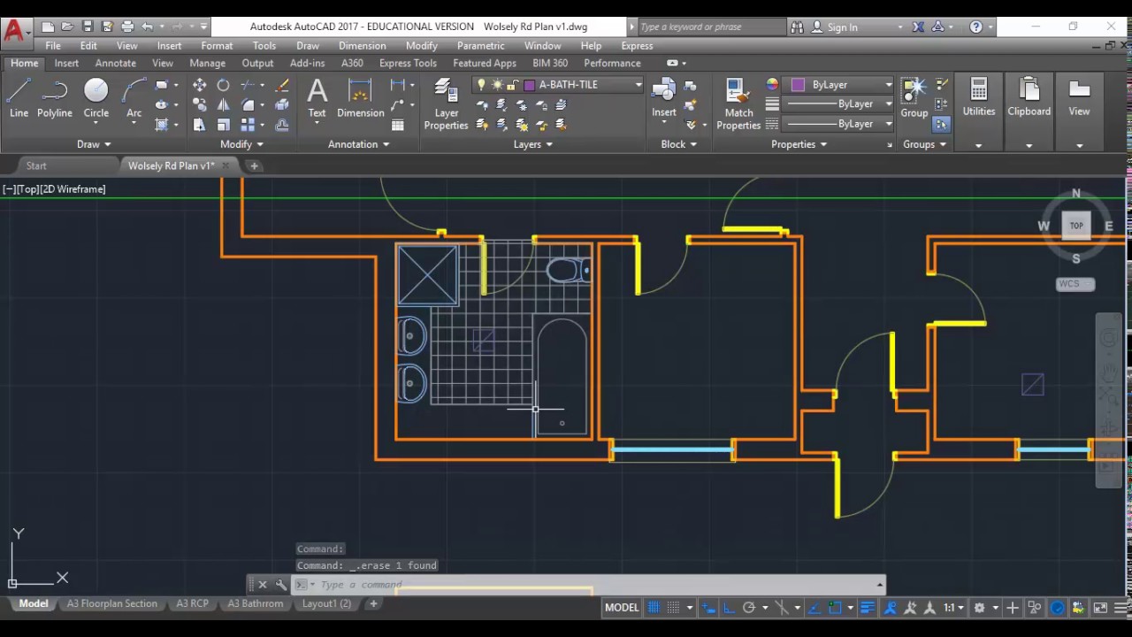 1280x720 Wolsely Rd Autocad 11 Bathroom Elevations