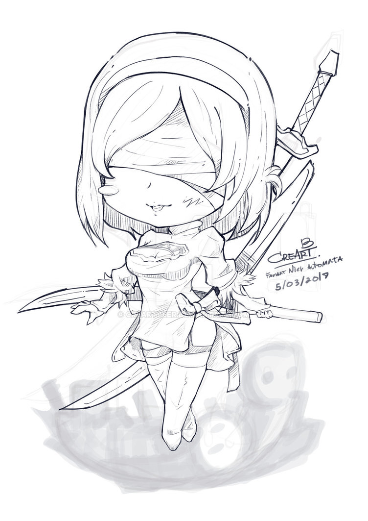 752x1063 Nier Automata By Creartbeer