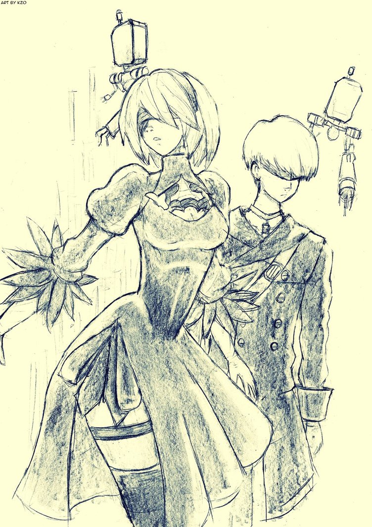 752x1063 Nier Automata By Kzogrim