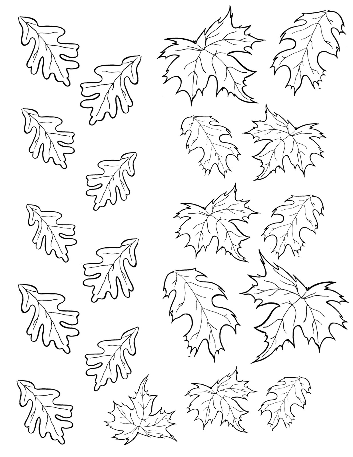 1236x1600 Destiny Leaf Shapes For Kids Happy To Print Fall Leaves Coloring