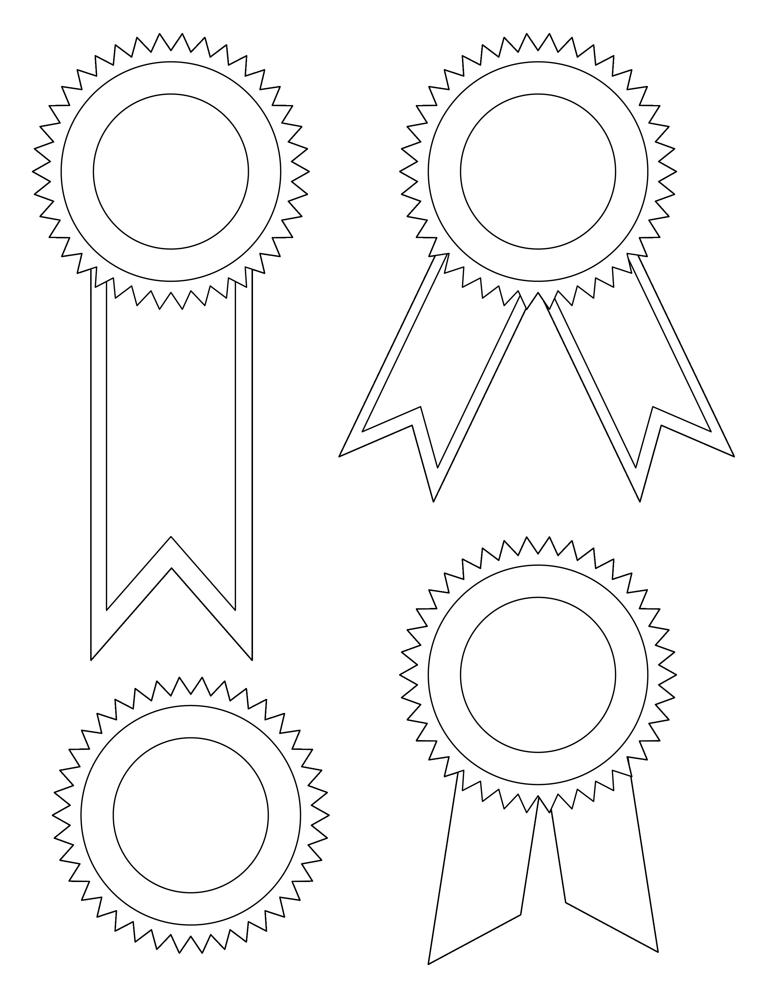 2550x3300 Award Ribbon Clipart