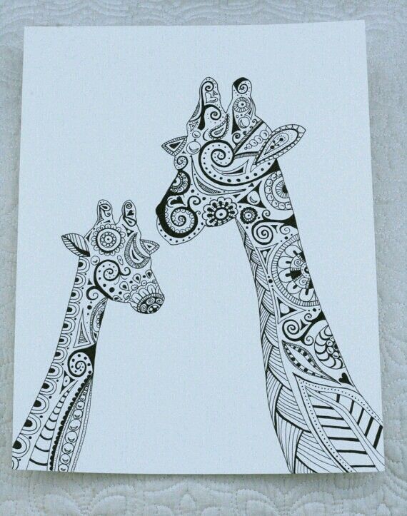 570x723 Drawing Tumblr Giraffes Giraffes