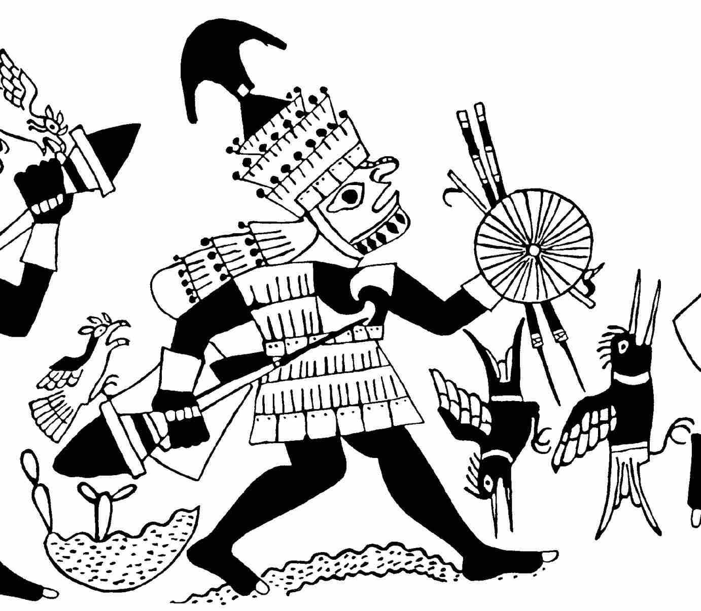 1382x1205 Mayan Jaguar Warrior Drawing From Ttpanimationalfileswordpresscom