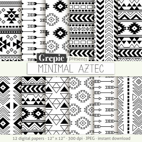 570x570 Aztec Tribal Pattern Art Print Wallpapers Tribal