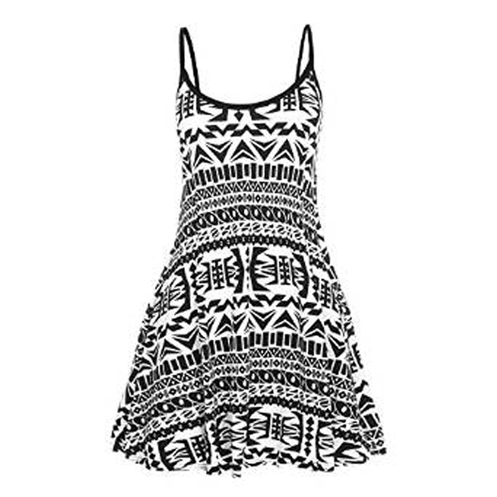 1024x1024 Fashionmark Women's Aztec Print Camisole Flared Dress Stacys Corral