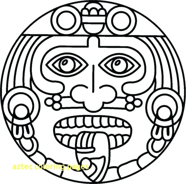 600x595 Aztec Coloring Pages Awesome Coloring Pages Print Coloring Aztec