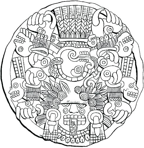 487x500 Aztec Coloring Pages Coloring Pages Awesome Coloring Pages Print