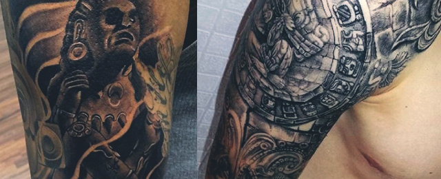 640x260 80 Aztec Tattoos For Men