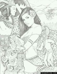 236x305 Aztec Princess Chicano Pride Chicano