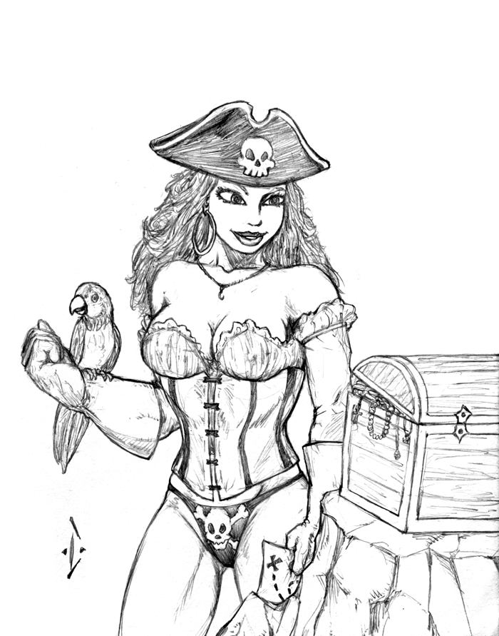 700x891 Pirate Babe By Dw Deathwish