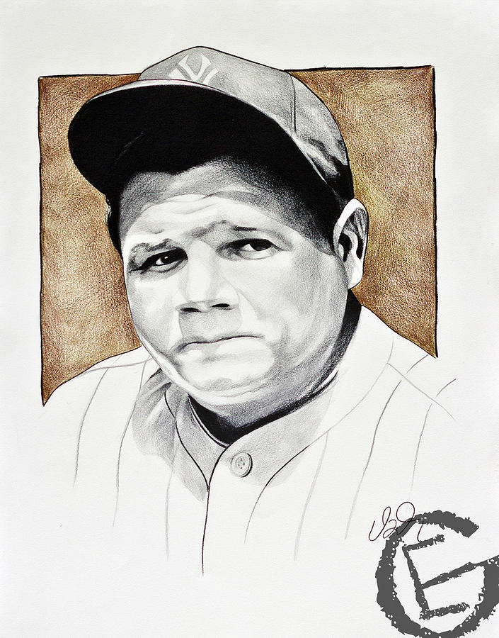705x900 The Babe Drawing By Emmanuel Gonzales