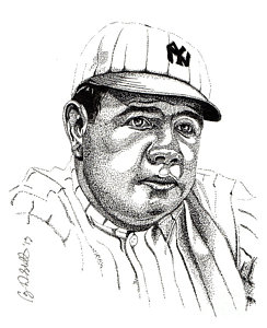 244x300 Babe Ruth Drawings Fine Art America