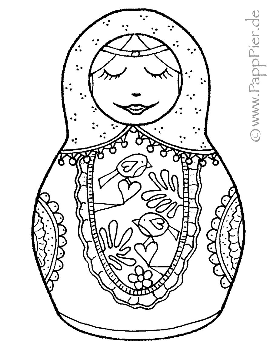 891x1170 Birgit' S Kreativseite Vorlagen Matrioskas En 2d