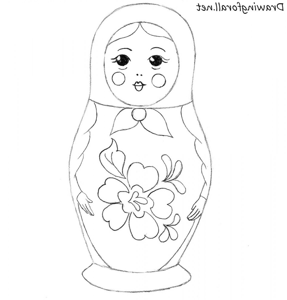 1149x1200 How To Draw A Matryoshka Doll Ardiafm