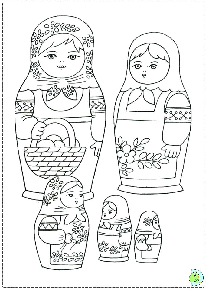 691x960 Matryoshka Doll Coloring Page Nesting Pages Babushka Carono.win