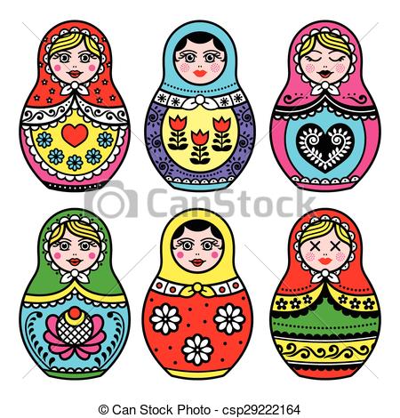 450x470 Russian Doll Drawing