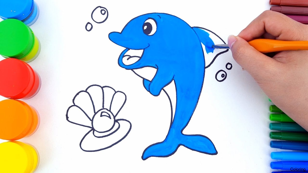 1280x720 How To Draw A Baby Dolphin
