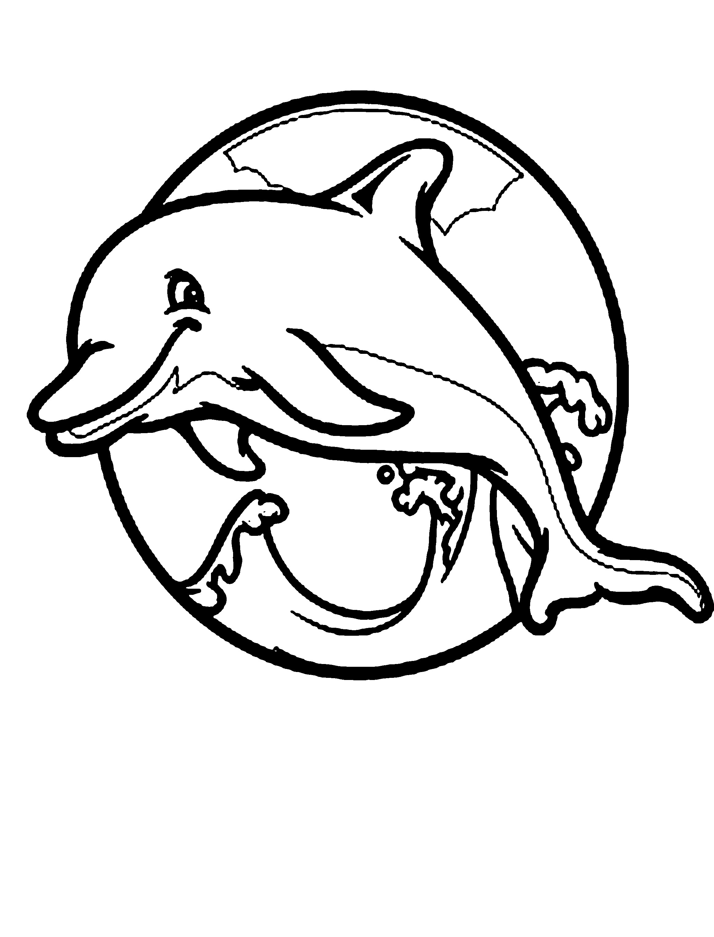 2322x3048 Coloring Pages Draw A Dolphin Vitlt Collection Of Cute Baby