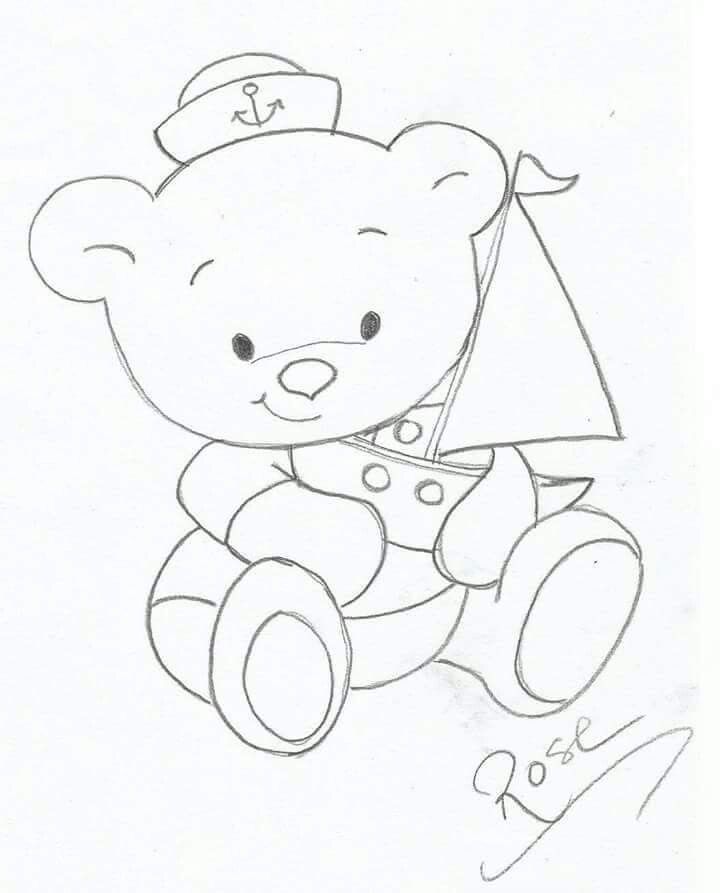 720x893 Pin By Deise On Riscos E Pinturas Bears