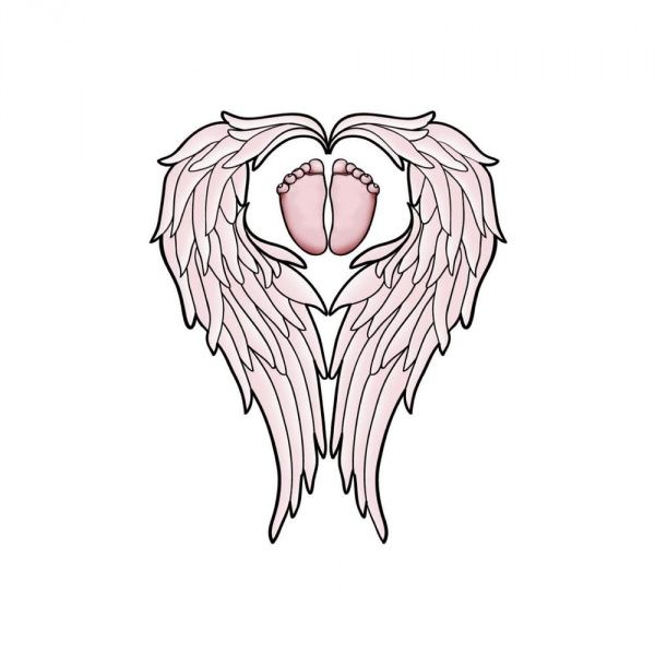 Baby With Angel Wings Drawing