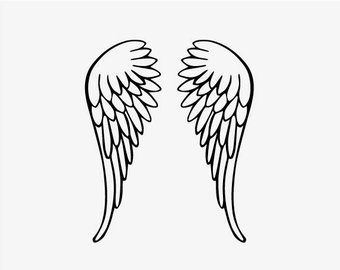 340x270 Angel Wings Svg Etsy
