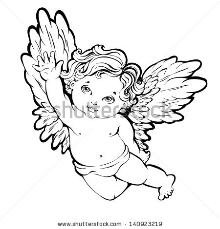 450x470 Pictures Baby Angel Drawing Images,