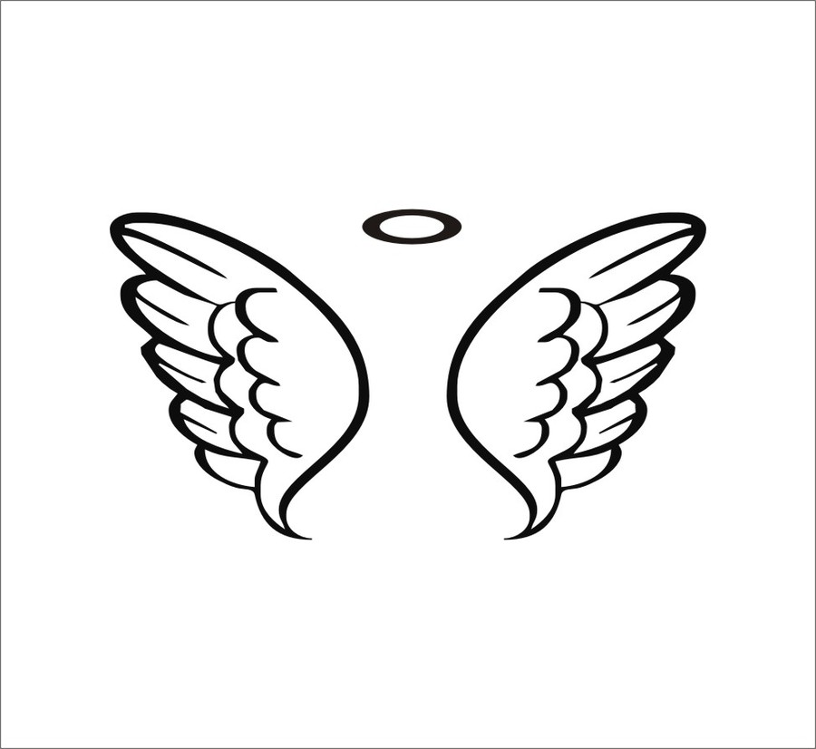 900x826 Collection Of Baby With Angel Wings Drawing High Quality
