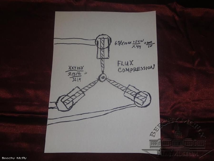 900x675 Doc Browns Flux Capacitor Drawing Back To The Future