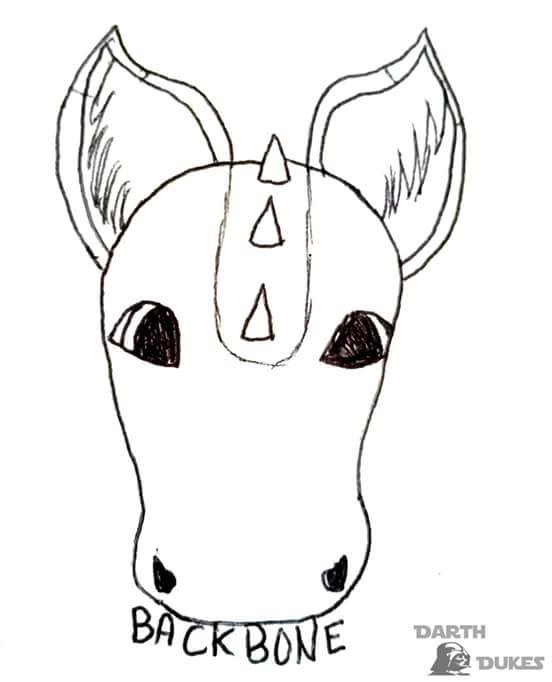 552x682 Cute Lil Backbone Sketch By Sorcerermickey911