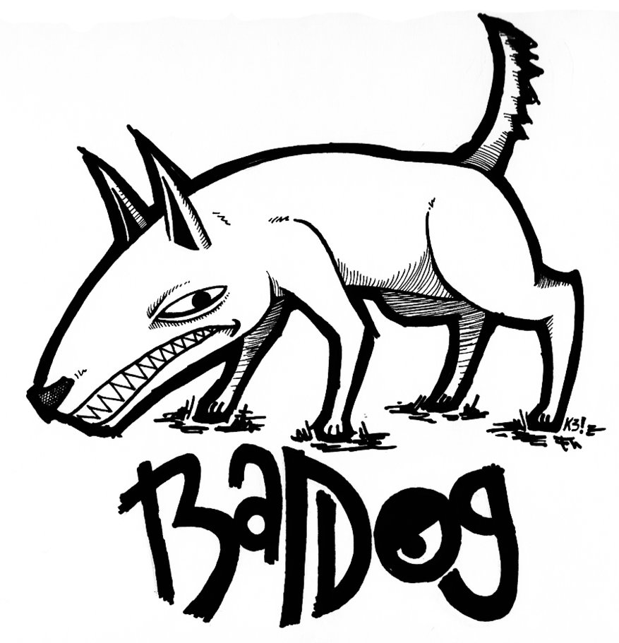Bad Dog Drawing